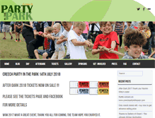 Tablet Screenshot of creechpartyinthepark.com